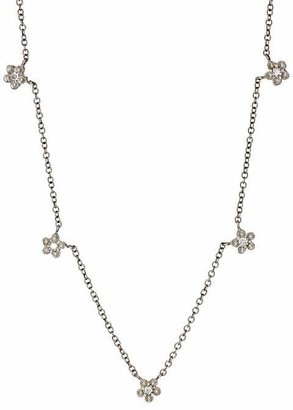 Cathy Waterman Women's White Diamond & Platinum Floral Necklace