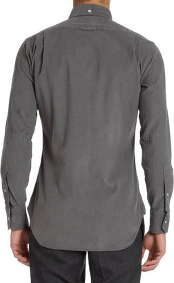 Thom Browne Snap Button Corduroy Shirt