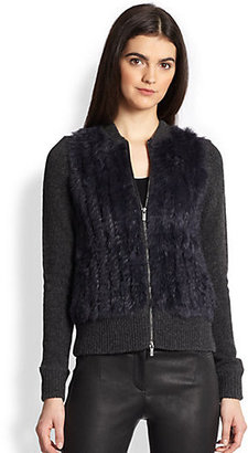 Diane von Furstenberg Cortina Wool, Cashmere & Rabbit Fur Sweater