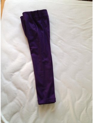 Acne 19657 ACNE Purple Wool Trousers