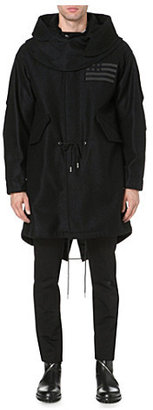 Givenchy Flag-detail hooded wool coat - for Men
