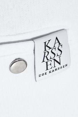 Zoe Karssen Cotton-blend jersey track pants