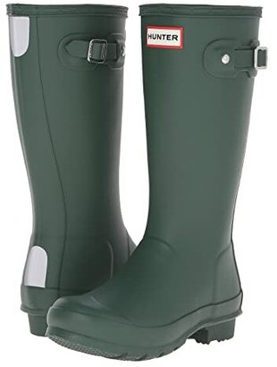 pink and green rain boots