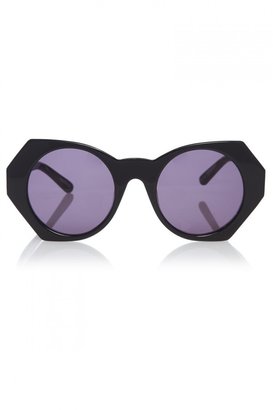 House of Holland Hexographic Round Lens Sunglasses