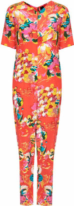 Boutique Silk tropical print jumpsuit