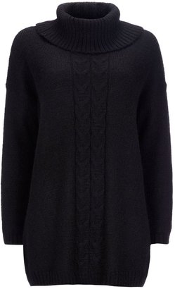 House of Fraser W Collection Black Polo Neck Jumper
