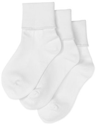 Tucker + Tate Cotton Blend Socks with Turn Back Cuffs (3-Pack) (Baby Girls, Toddler Girls, Little Girls & Big Girls)
