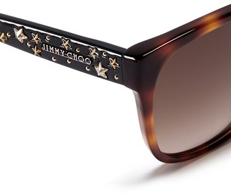 Jimmy Choo 'Chanty' star stud tortoiseshell plastic sunglasses