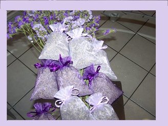 Naturally Med - Lavender Sachet - Purple Organza - Large