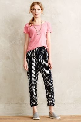 Anthropologie WHIT Two Lunares Petite Trousers