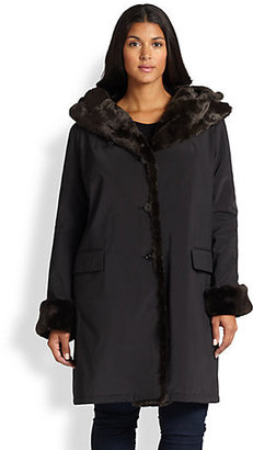 Jane Post Jane Post, Sizes 14-24 Faux Fur Storm Coat