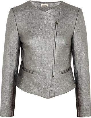 L'Agence Coated cotton-blend tweed jacket