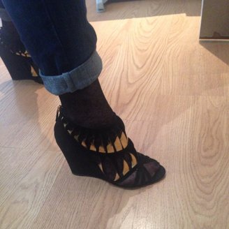 Chanel Black Leather Heels
