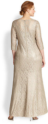 Kay Unger Kay Unger, Sizes 14-24 Lace Gown