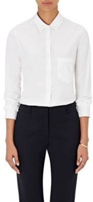 Barneys New York Women's Cotton Button-Front Shirt-WHITE