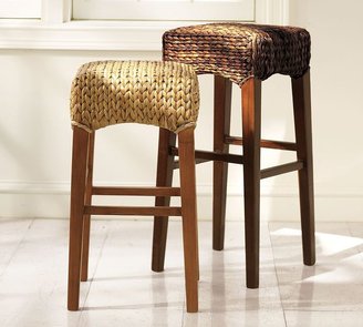 Earth Friendly Seagrass Backless Barstool