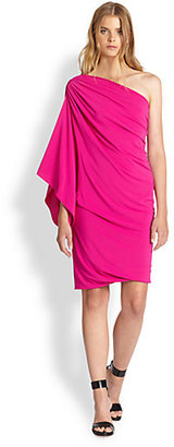 Yigal Azrouel Cut25 by Draped One-Shoulder Stretch Jersey Dress