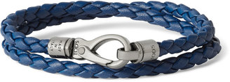 Tod's Woven-Leather Wrap Bracelet