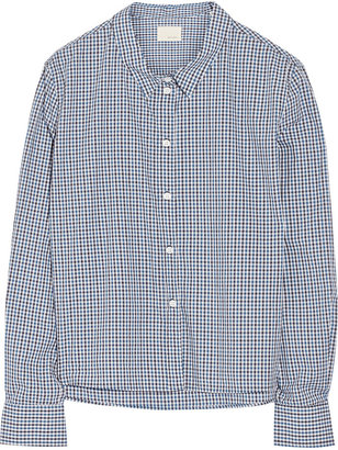 Band Of Outsiders Gingham checked cotton shirt