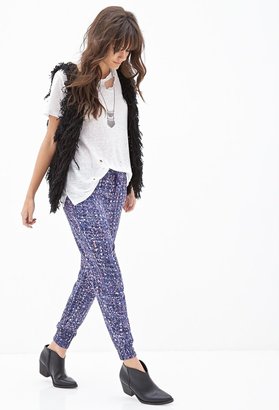 Forever 21 Abstract Woven Joggers