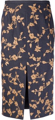 Michael Kors floral embroidered skirt