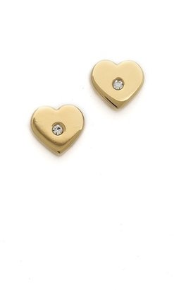 Michael Kors Heart Post Earrings