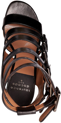 Laurence Dacade Buckled Strappy Leather Sandals in Black