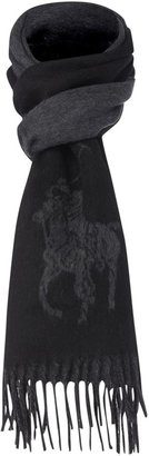 Polo Ralph Lauren Large polo print lambswool scarf