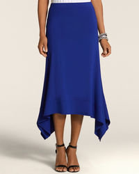 Chico's Solid Jersey Skirt