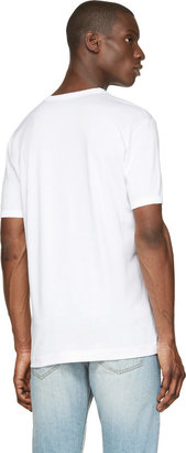 Dolce & Gabbana White Scoopneck Classic T-Shirt