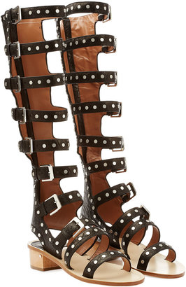 Laurence Dacade Hanna Studded Leather Gladiator Sandals
