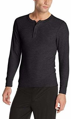 Hanes Men's Big Red Label X-Temp Thermal Shirt Long Sleeve Henley Top