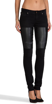 TEXTILE Elizabeth and James Jett Distressed Skinny with Leather Patch