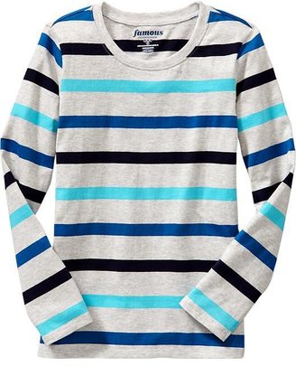 Old Navy Girls Patterned Crew-Neck Tees