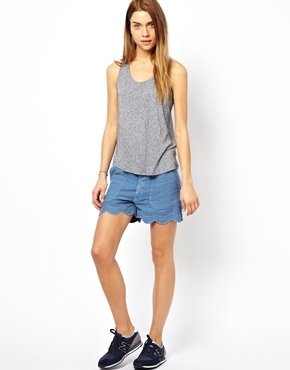 MiH Jeans The Scallop Short In Zooey - Zooey