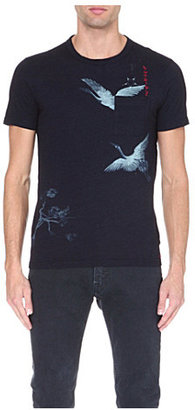 Ralph Lauren Crane-print cotton-jersey t-shirt