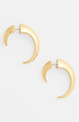 Vince Camuto Women's 'By the Horns' Reversible Small Hoop Earrings - Gold