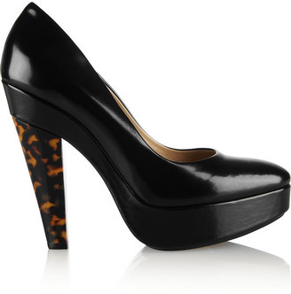 Stella McCartney Glossed faux leather pumps