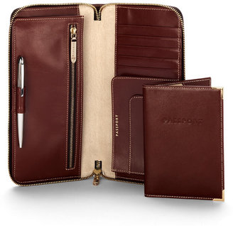 Aspinal of London Zipped Travel Wallet with Passport Cover