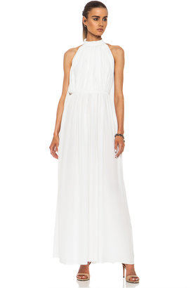 Givenchy Crepe De Chine Gown in White