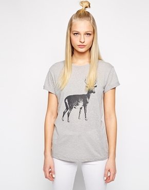 Selected Cool Short Sleeve T-Shirt - lightgreymelange