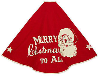 Kurt Adler Santa Christmas tree skirt