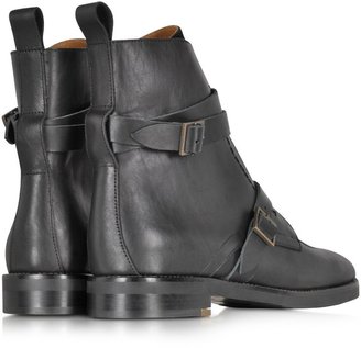 See by Chloe Black Leather and Suede Boot