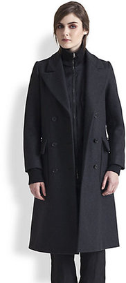 Marni Double-Breasted Wool & Cashmere-Blend Coat