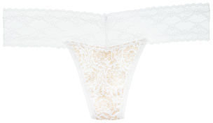 Victoria's Secret Cotton Lingerie Lace-waist Thong Panty