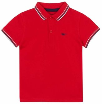 Bluezoo BLUE ZOO Boys' Red Tipped Polo Shirt