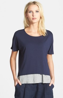 Eileen Fisher Ballet Neck Boxy Knit Top