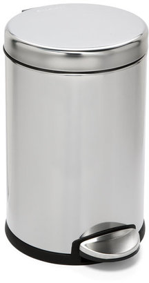 Container Store 1.2 gal. Round Step Can Stainless