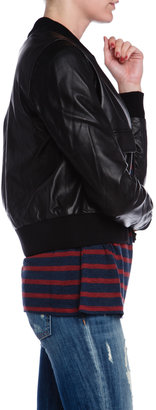 Current/Elliott Chorlotte Gainsbourg The Shrunken Leather Jacket