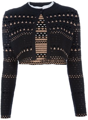 Alaia short knitted jacket